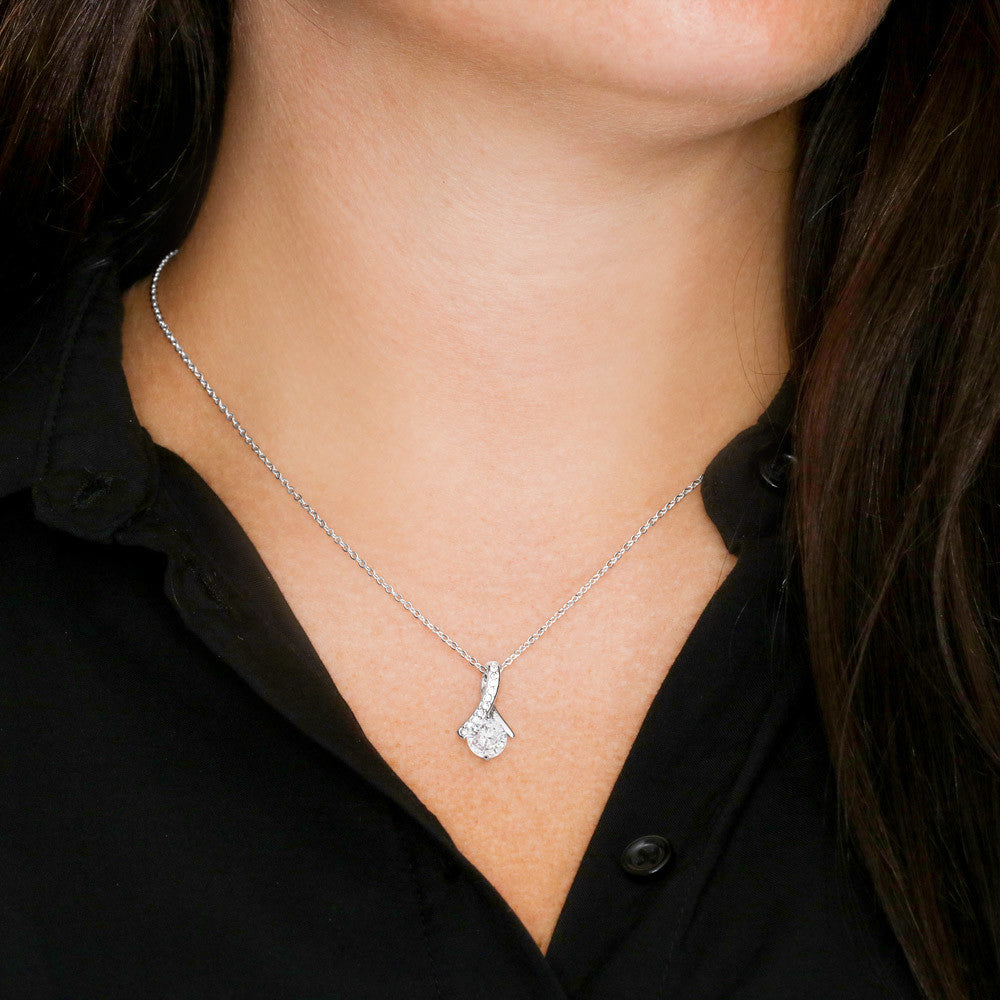 Alluring Beauty Necklace - Pastel Pink Floral - Mom