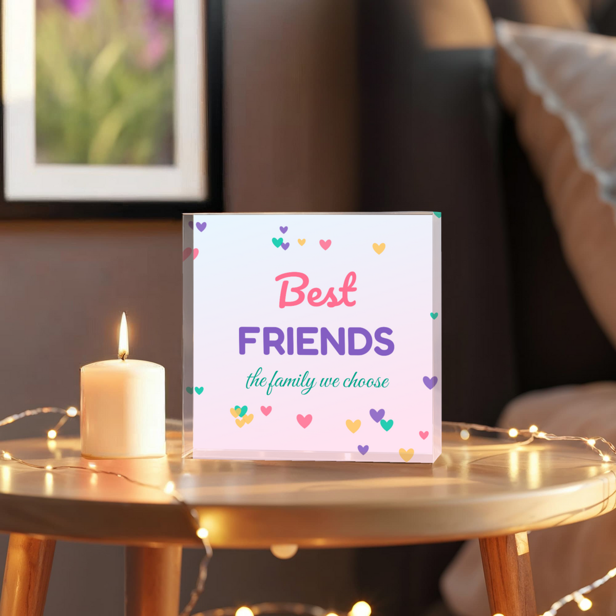 Best Friends – Printed Acrylic Block