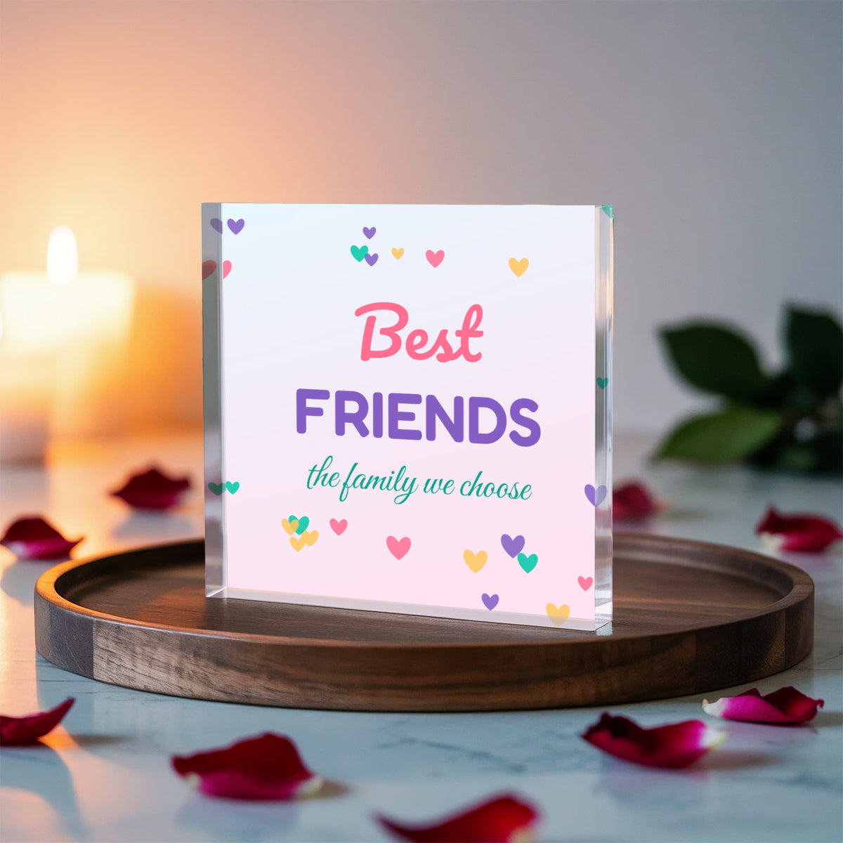 Best Friends – Printed Acrylic Block