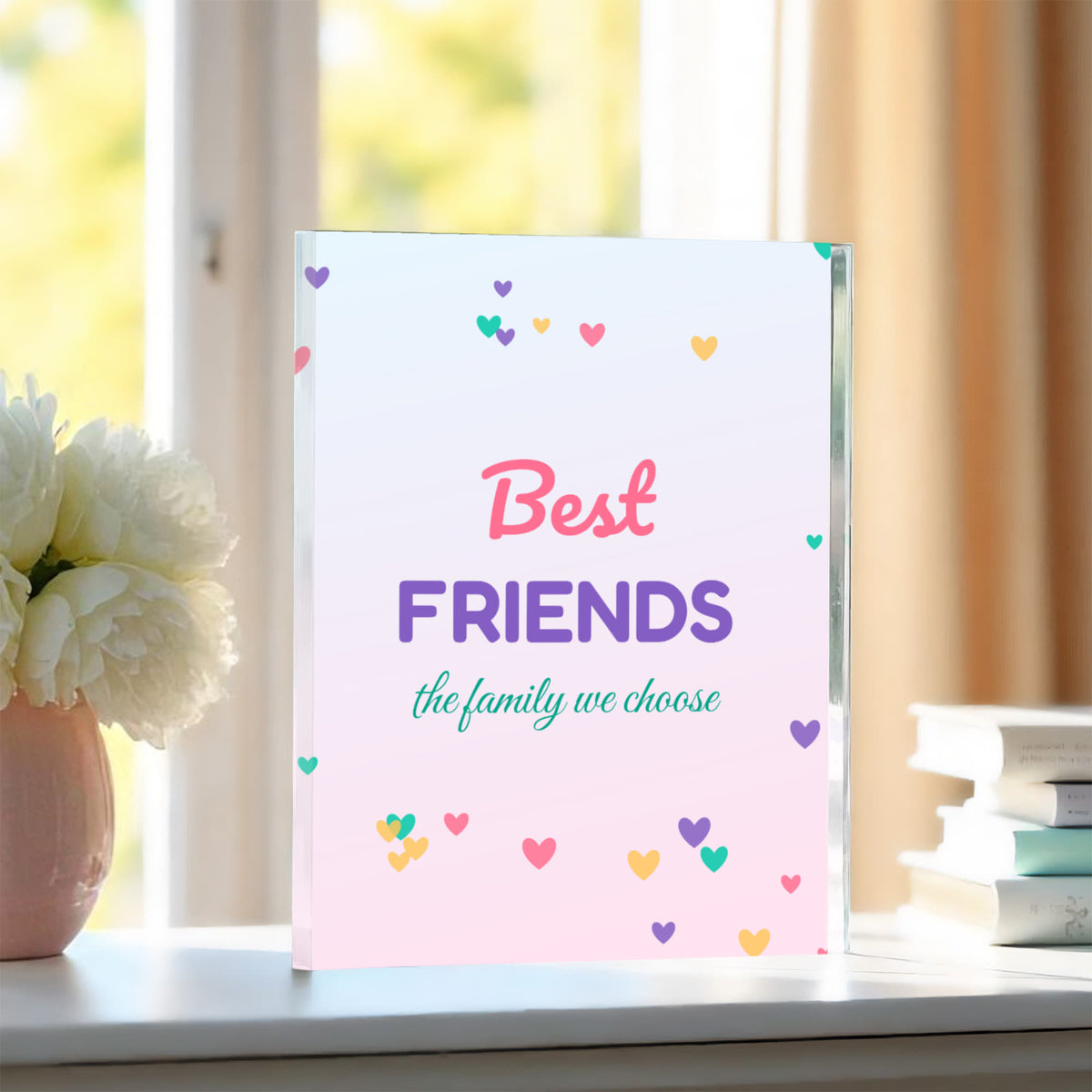 Best Friends – Printed Acrylic Block