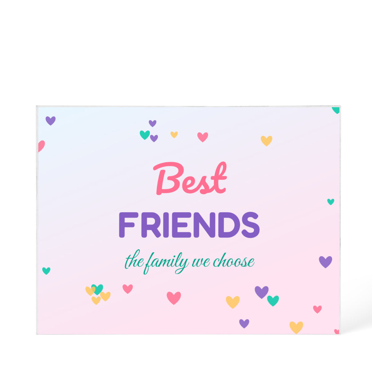 Best Friends – Printed Acrylic Block