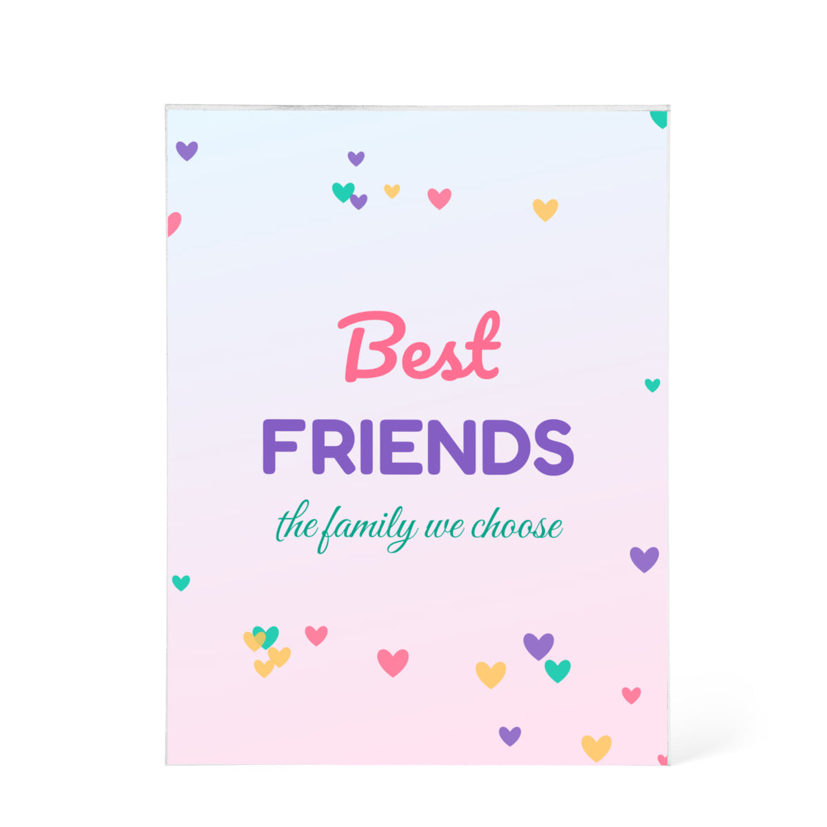 Best Friends – Printed Acrylic Block