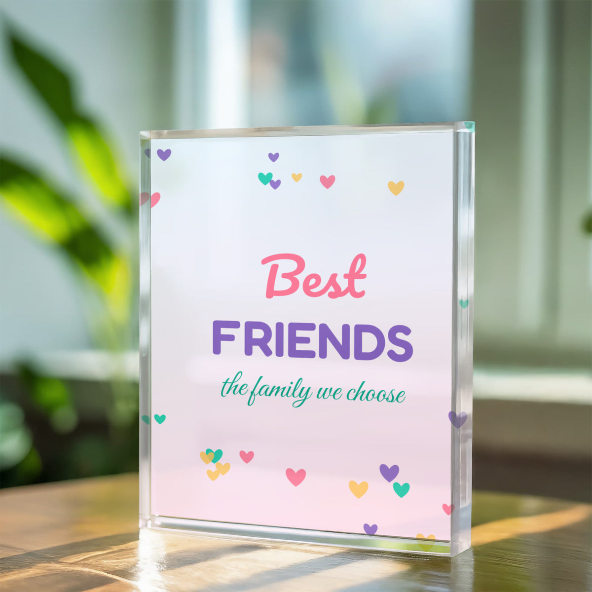 Best Friends – Printed Acrylic Block