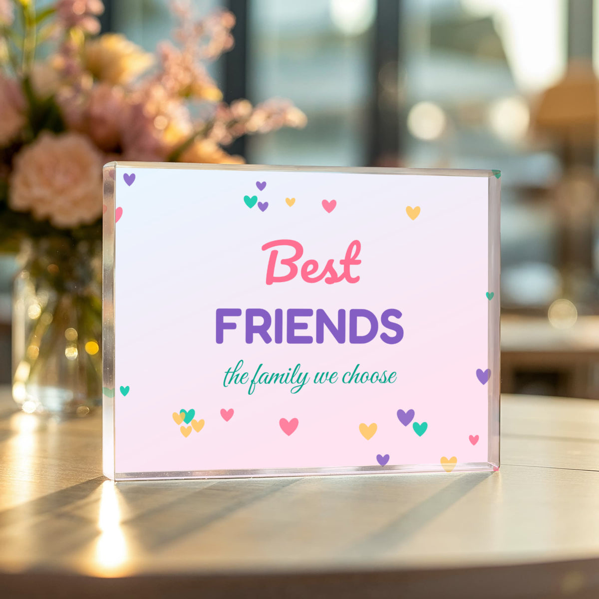 Best Friends – Printed Acrylic Block
