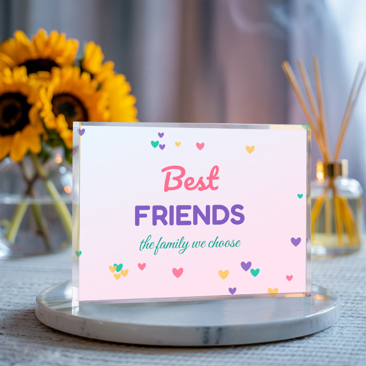 Best Friends – Printed Acrylic Block