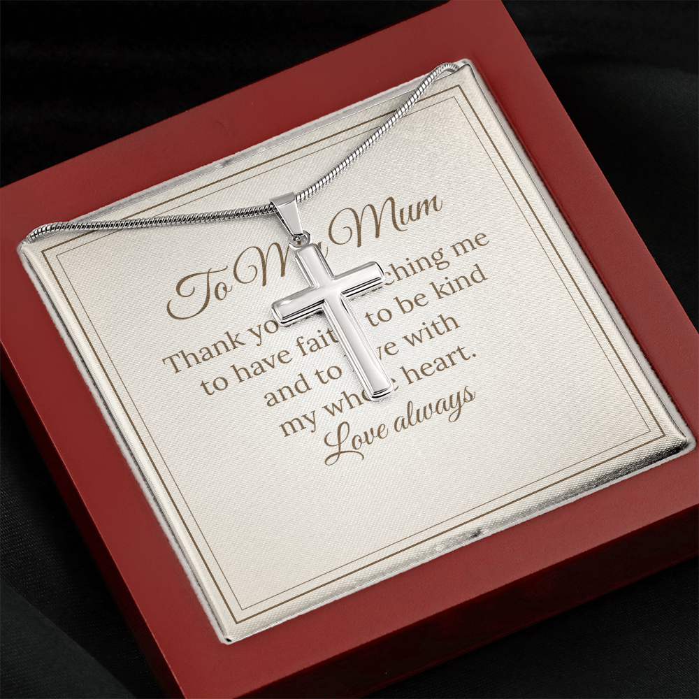 Cross Necklace – To My Mum
