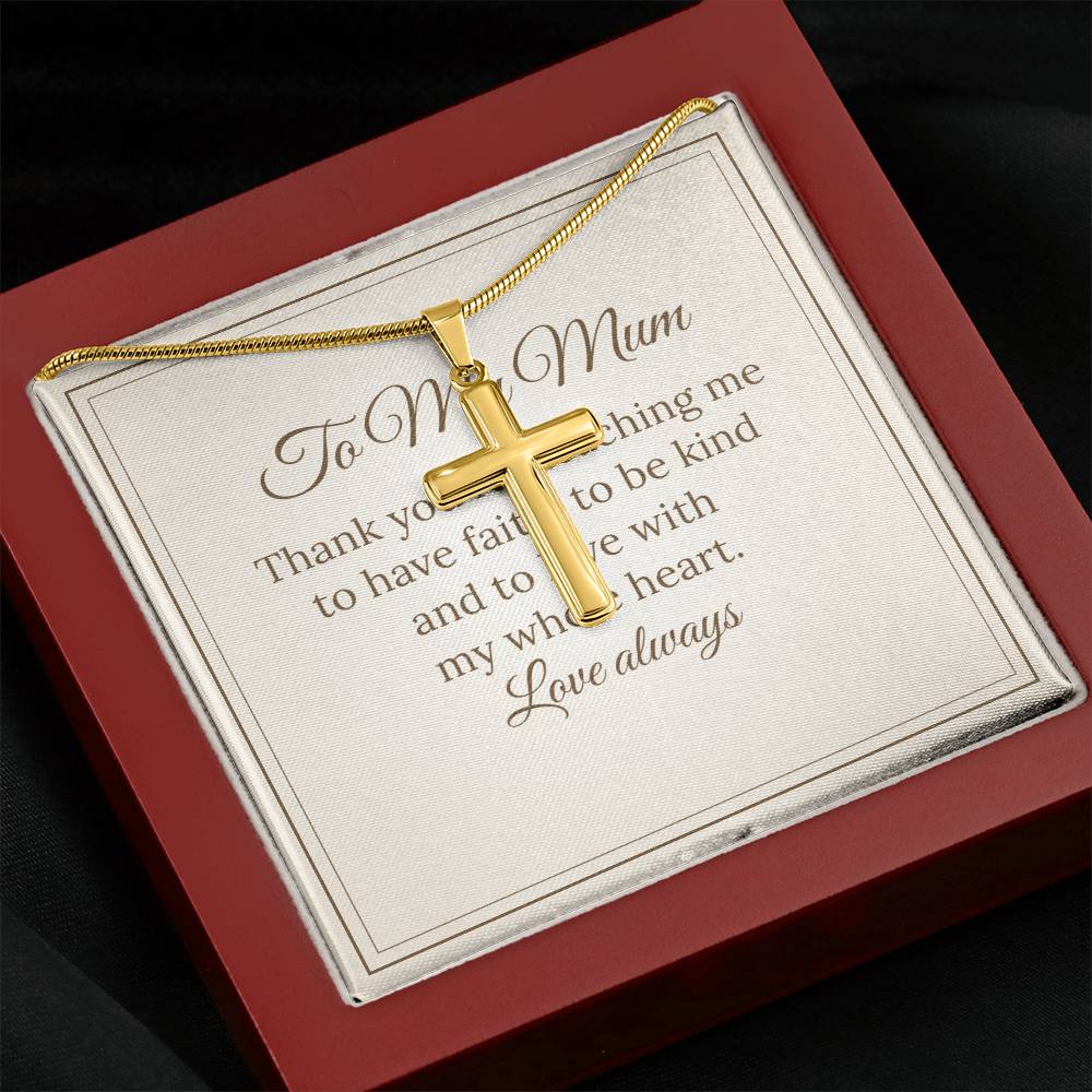 Cross Necklace – To My Mum