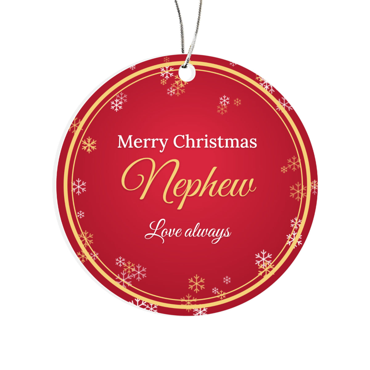 Merry Christmas Nephew – Christmas Ornament