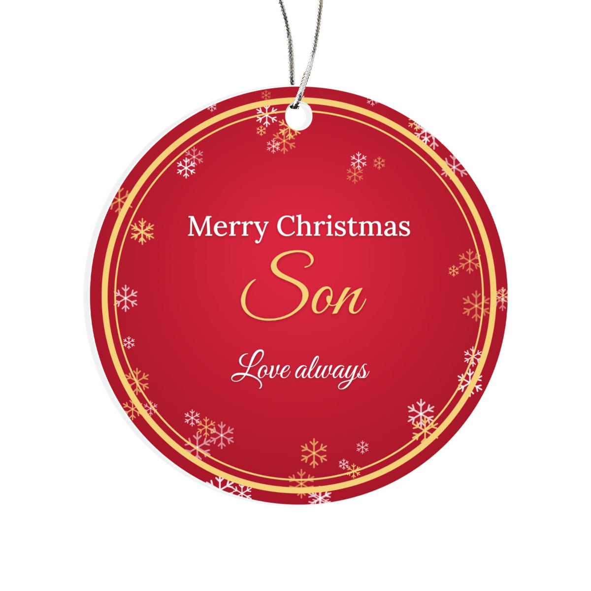 Merry Christmas Son – Christmas Ornament
