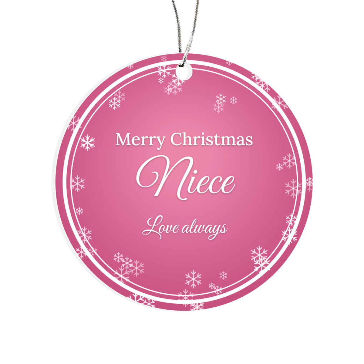 Merry Christmas Niece – Christmas Ornament
