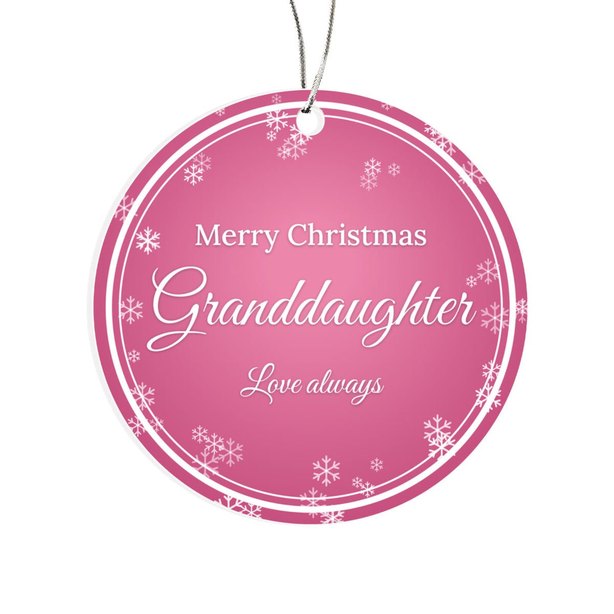 Merry Christmas Granddaughter – Christmas Ornament