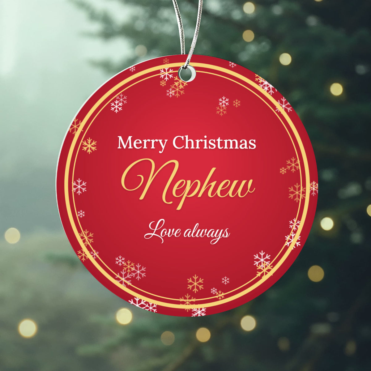 Merry Christmas Nephew – Christmas Ornament