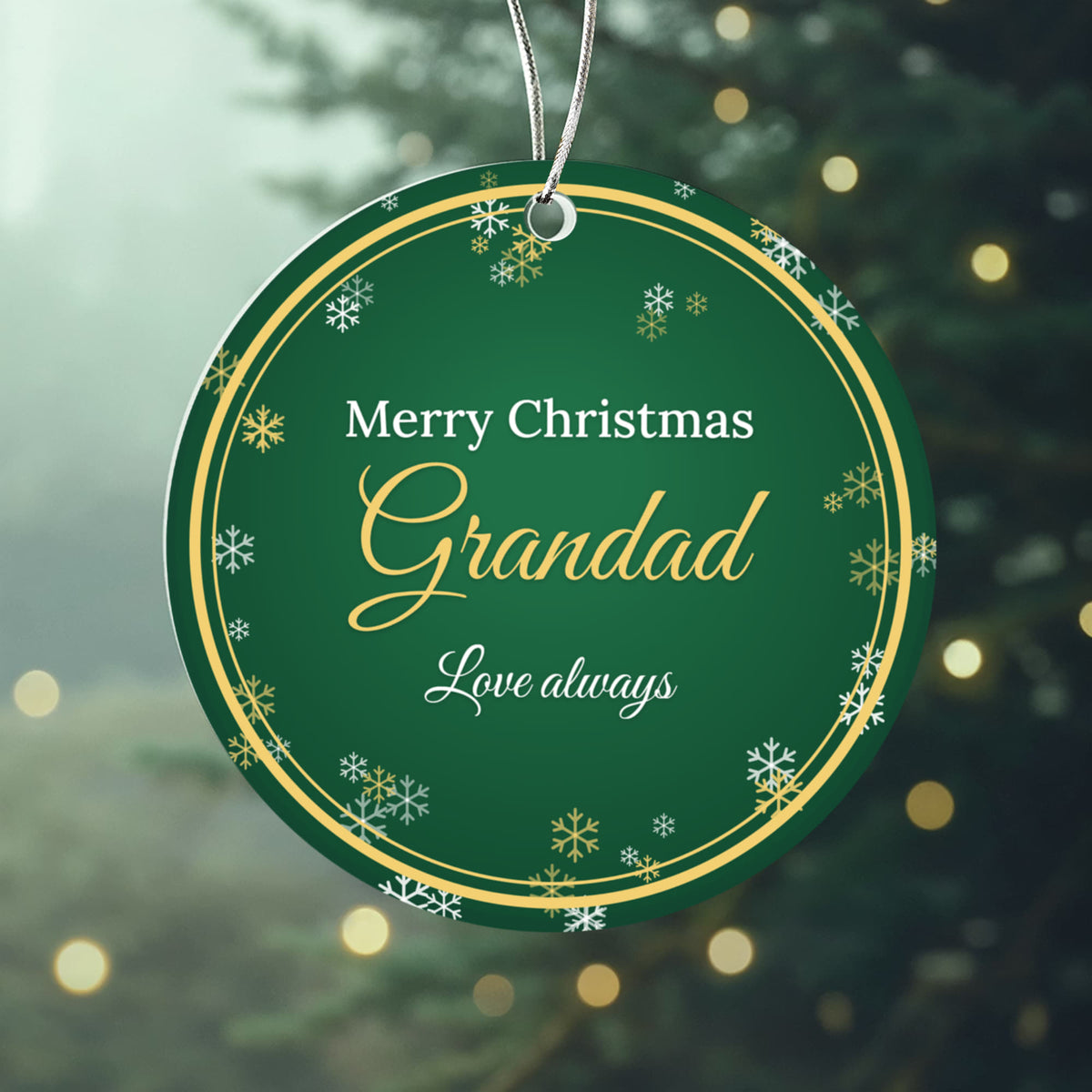 Merry Christmas Grandad – Christmas Ornament