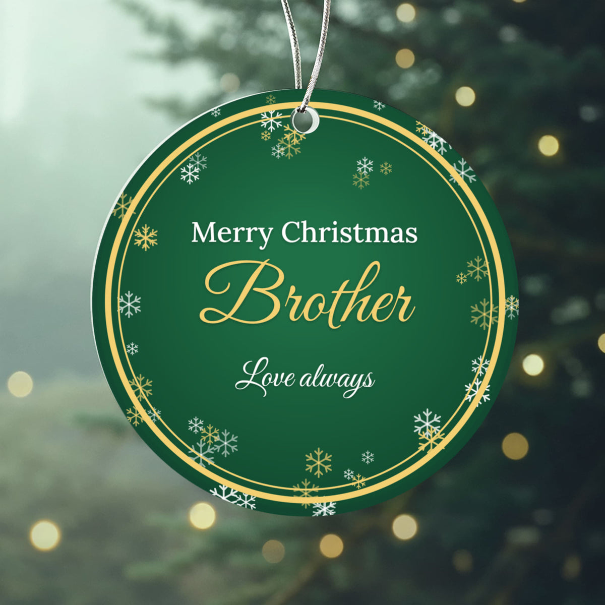 Merry Christmas Brother – Christmas Ornament
