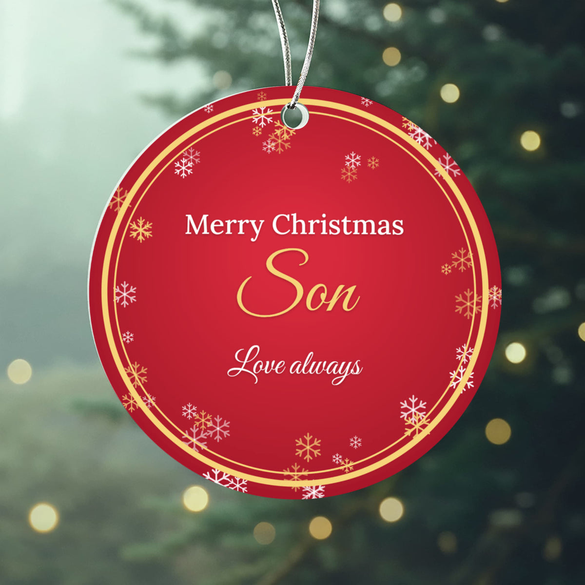 Merry Christmas Son – Christmas Ornament