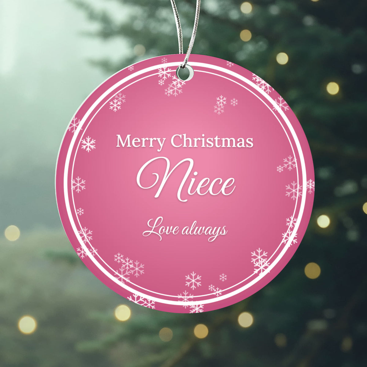 Merry Christmas Niece – Christmas Ornament