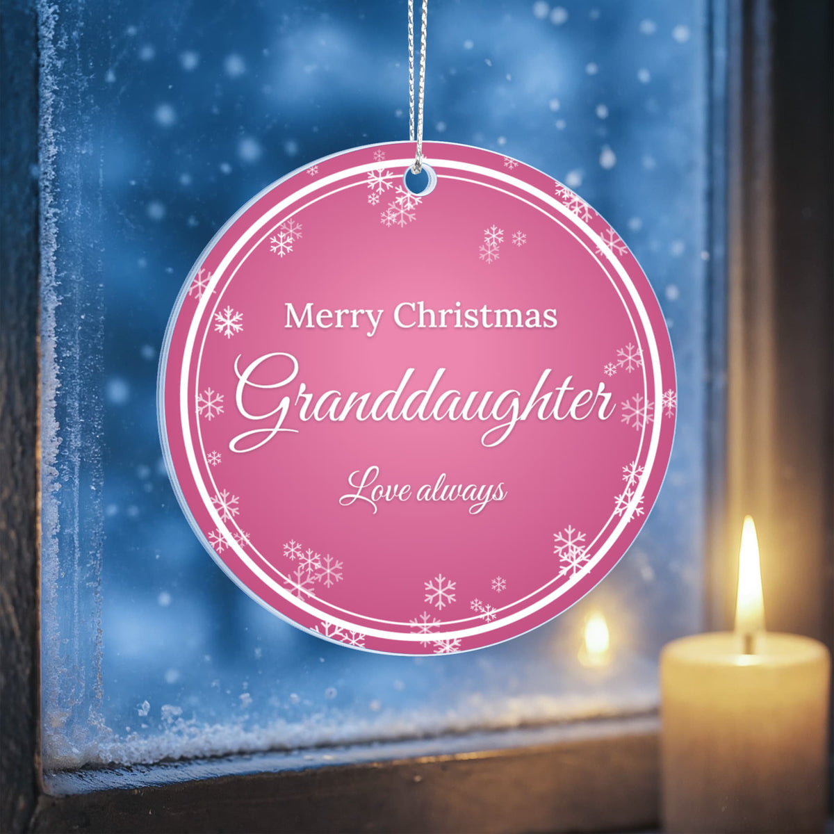 Merry Christmas Granddaughter – Christmas Ornament