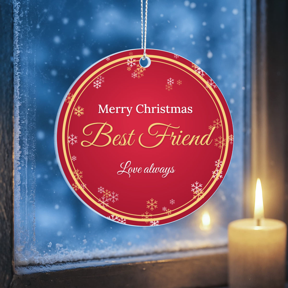 Merry Christmas Best Friend – Christmas Ornament