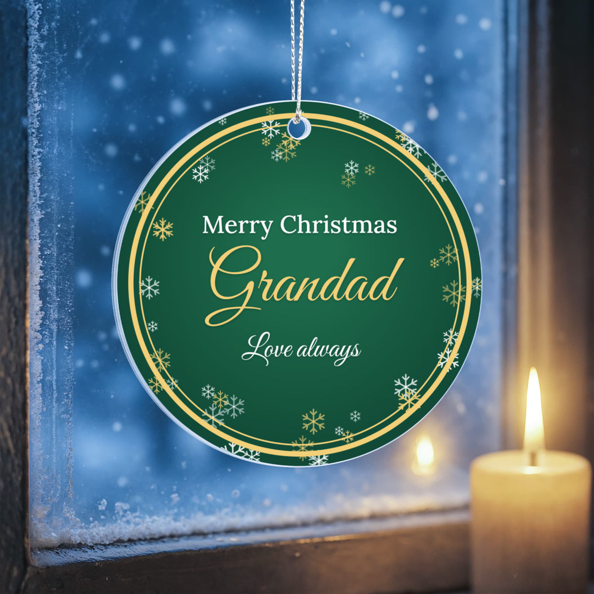 Merry Christmas Grandad – Christmas Ornament