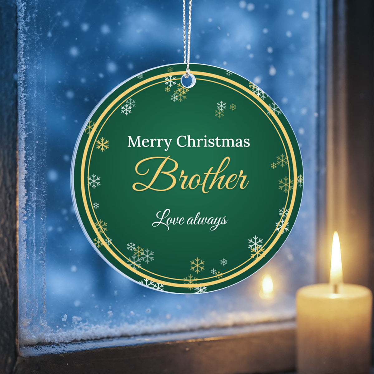 Merry Christmas Brother – Christmas Ornament