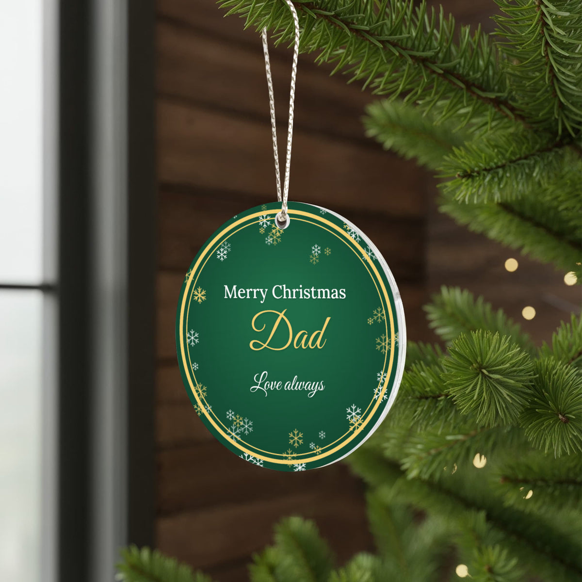 Merry Christmas Dad – Christmas Ornament