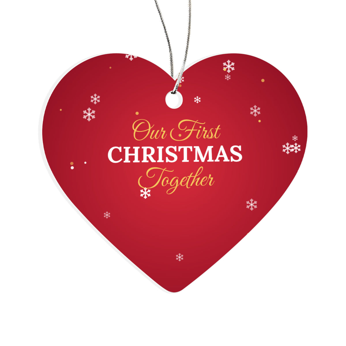 Our First Christmas Together – Heart Ornament