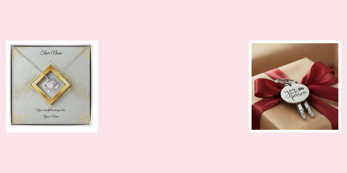 Personalised jewellery gift boxes with pastel gemstones