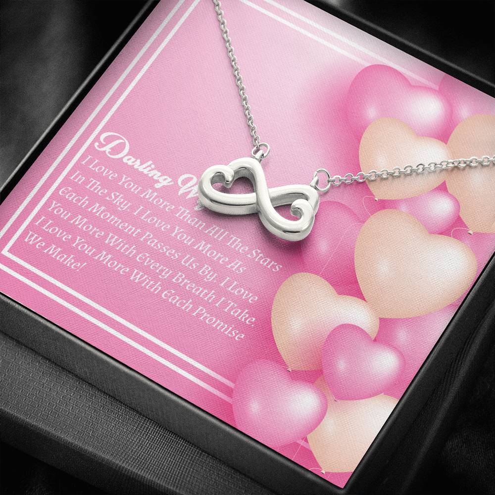Infinity Hearts Necklace - Candy Hearts - Wife