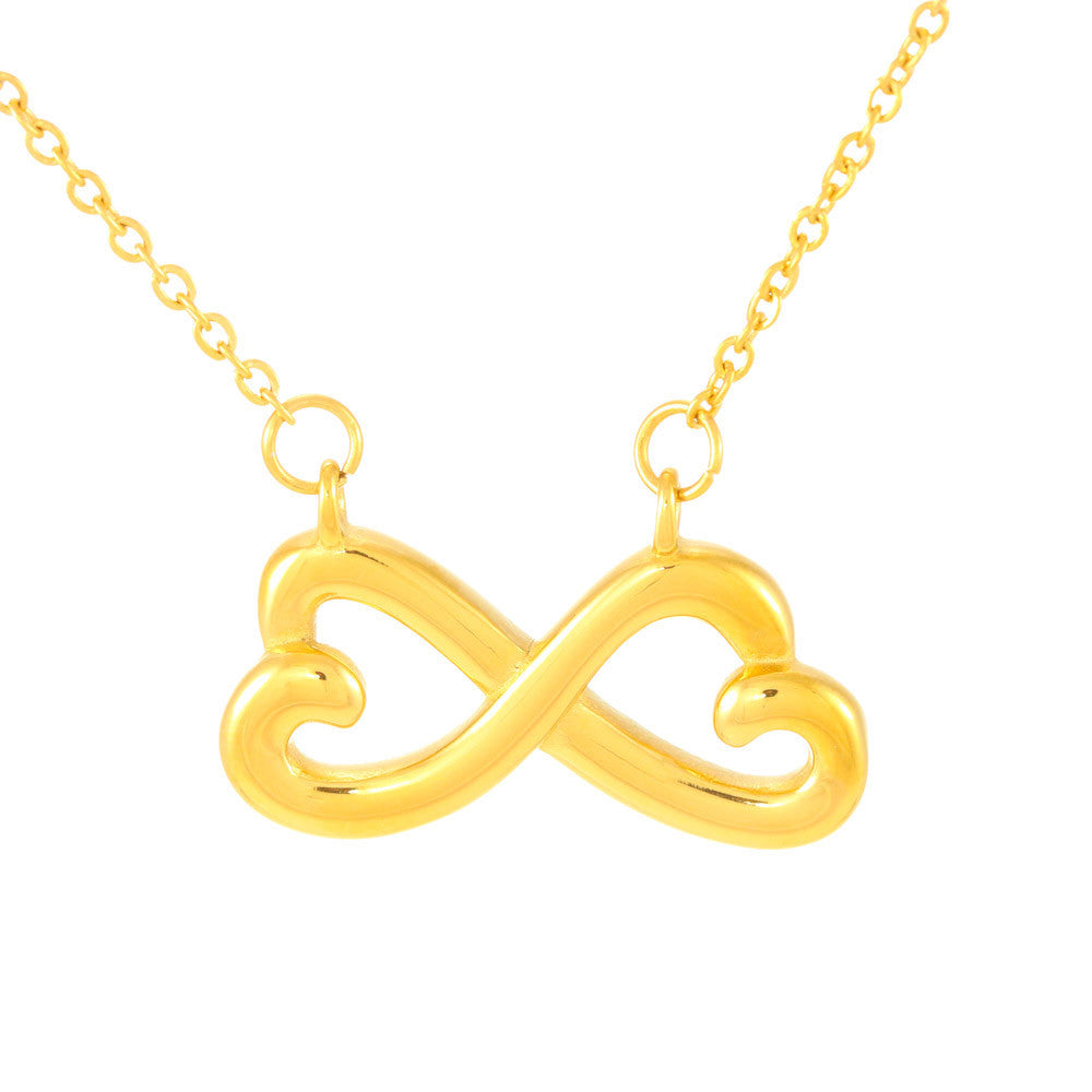 Infinity Hearts Necklace - Glitter - Wife