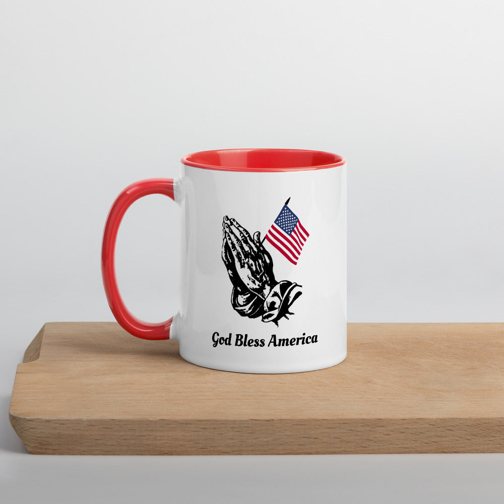 Mug with Color Inside God Bless America